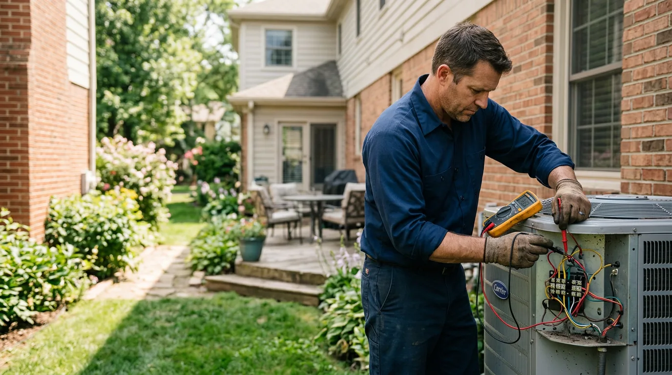 HVAC technician working near Wyandanch, NY
